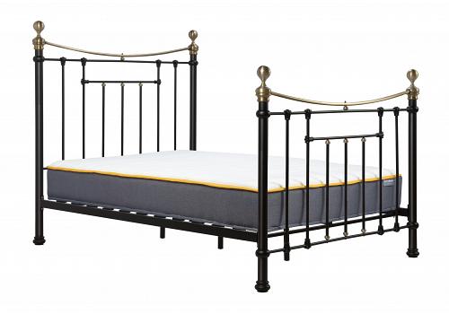 5ft King Size Traditional Black Bronwin metal bed frame 1